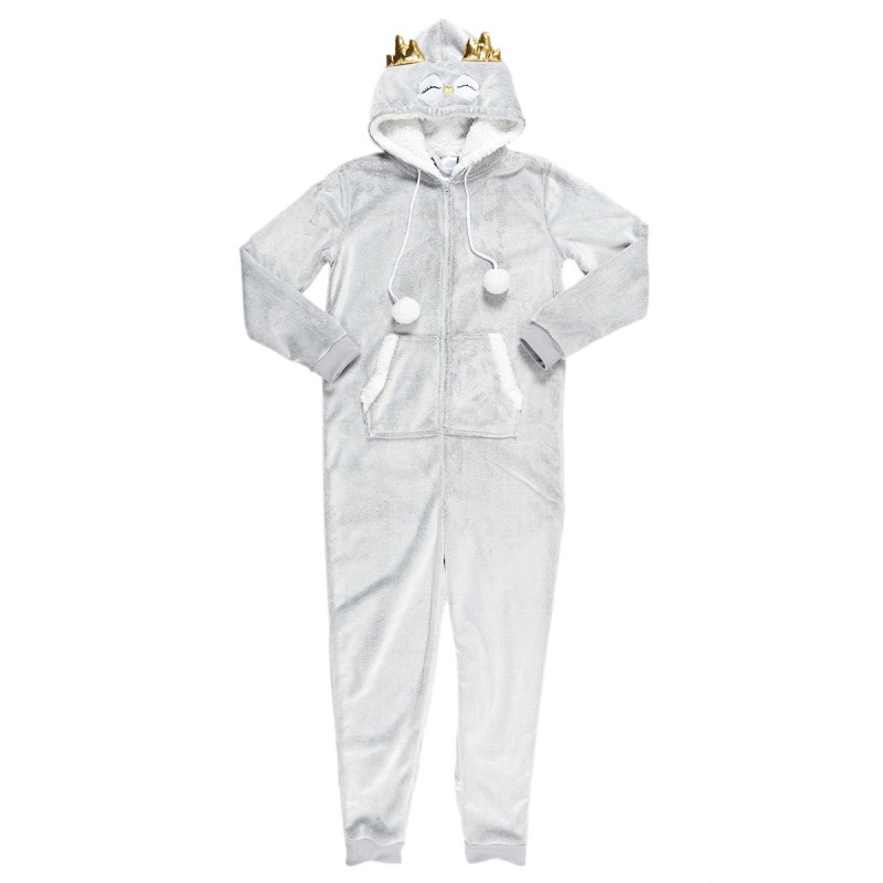 Combinaison Hibou Sherpa Ultra Doux pour Adulte