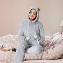 Combinaison Hibou Sherpa Ultra Doux pour Adulte