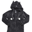 Combinaison Chat Sherpa Ultra Doux pour Adulte