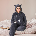 Combinaison Chat Sherpa Ultra Doux pour Adulte