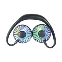 Ventilateur Tour de Cou Flexible Lumineux Rechargeable Silencieux