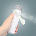 Ventilateur Brumisateur de Poche Lumineux Rechargeable Blanc