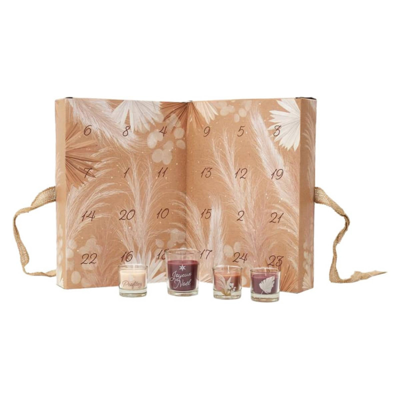 Calendrier de l'Avent 24 Bougies Parfumées Inspiration Nature