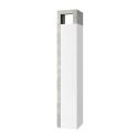 ARTURO - Ensemble meuble vasque 110cm + rangement + armoire 1P blanc et aspect béton