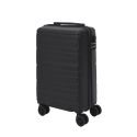 Lot de 3 Valises Rigides Noires avec Roues Pivotantes 360°, Cadenas Sécurisé à Code