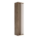 ARTURO - Ensemble meuble vasque 110cm + colonne pivotante beige et aspect bois Mercure