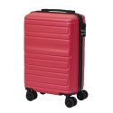 Lot de 3 Valises Rigides Rouge Corail avec Roues Pivotantes 360°, Cadenas Sécurisé à Code