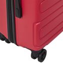 Lot de 3 Valises Rigides Rouge Corail avec Roues Pivotantes 360°, Cadenas Sécurisé à Code