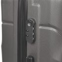 Lot de 3 Valises Rigides Londres Grises avec Roues Pivotantes 360° et Cadenas Sécurisé à Code