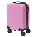 Valise Cabine Embossée Rose 29L avec Coque Rigide ABS, Roues Pivotantes 360°, Cadenas Sécurisé à Code, Poignée de Traction