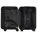 Valise Cabine Noire avec une Cerise 28L Rigide en Polycarbonate avec Roues Pivotantes 360° et Cadenas Sécurisé à Code