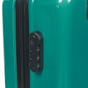 Valise Cabine Verte 28L Rigide en Polycarbonate avec Roues Pivotantes 360° et Cadenas Sécurisé à Code