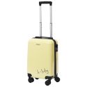 Valise Cabine Jaune 28L Rigide en Polycarbonate avec Roues Pivotantes 360° et Cadenas Sécurisé à Code