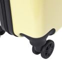 Valise Cabine Jaune 28L Rigide en Polycarbonate avec Roues Pivotantes 360° et Cadenas Sécurisé à Code