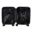Valise Cabine Noir 24L Rigide en Polycarbonate avec Roues Pivotantes 360° et Cadenas Sécurisé à Code