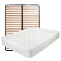 KERZO - Pack Matelas ressorts ensachés + AltoLattes 140x190cm