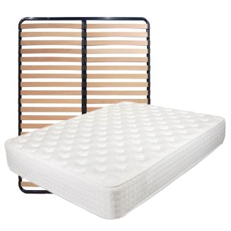 KERZO - Pack Matelas ressorts ensachés + AltoLattes 140x190cm