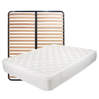KERZO - Pack Matelas ressorts ensachés + AltoLattes 160x200cm