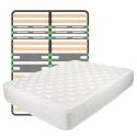 KERZO - Pack Matelas ressorts ensachés + AltoZone 140x190cm
