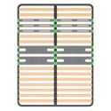 TAMAR - Pack Matelas ressorts ensachés + AltoZone 140x190cm
