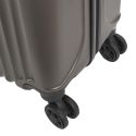 Lot de 5 Valises Rigides Noir (18L-100L) avec Vanity, Roues Pivotantes 360°, Poignée de Traction et Cadenas Sécurisé à Code