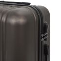 Lot de 5 Valises Rigides Noir (18L-100L) avec Vanity, Roues Pivotantes 360°, Poignée de Traction et Cadenas Sécurisé à Code