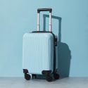 Valise Cabine Bleu Pastel 29L - ABS, Dimensions 20x30x40 cm, Idéale pour les Bagages à Main des Compagnies Aériennes