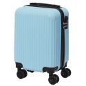 Valise Cabine Bleu Pastel 29L - ABS, Dimensions 20x30x40 cm, Idéale pour les Bagages à Main des Compagnies Aériennes