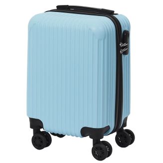 Valise Cabine Bleu Pastel 29L - ABS, Dimensions 20x30x40 cm, Idéale pour les Bagages à Main des Compagnies Aériennes