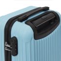 Valise Cabine Bleu Pastel 29L - ABS, Dimensions 20x30x40 cm, Idéale pour les Bagages à Main des Compagnies Aériennes