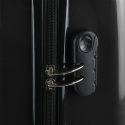 Lot de 3 Valises Noir - 49L 65L 105L, Coque Rigide en Polycarbonate, Roues Pivotantes 360°, Cadenas Sécurisé à Code