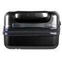 Lot de 3 Valises Noir - 49L 65L 105L, Coque Rigide en Polycarbonate, Roues Pivotantes 360°, Cadenas Sécurisé à Code