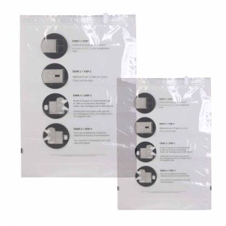 Lot de 4 Housses Vide Air à Rouler Spécial Transport -2 en Taille S 35x50 cm et 2 en Taille L 40x60 cm,