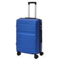 Lot de 3 Valises Rigides Bleues avec Roues Pivotantes 360°, Cadenas Sécurisé à Code