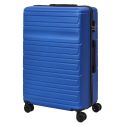 Lot de 3 Valises Rigides Bleues avec Roues Pivotantes 360°, Cadenas Sécurisé à Code