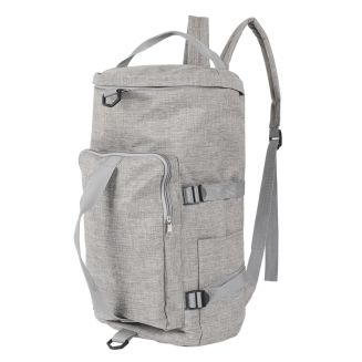 Sac de voyage polyvalent 2 en 1, sac à dos et sac bandoulière en Polyester gris chiné