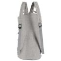Sac de voyage polyvalent 2 en 1, sac à dos et sac bandoulière en Polyester gris chiné