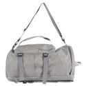 Sac de voyage polyvalent 2 en 1, sac à dos et sac bandoulière en Polyester gris chiné