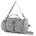 Sac de voyage polyvalent 2 en 1, sac à dos et sac bandoulière en Polyester gris chiné