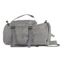 Sac de voyage polyvalent 2 en 1, sac à dos et sac bandoulière en Polyester gris chiné