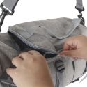 Sac de voyage polyvalent 2 en 1, sac à dos et sac bandoulière en Polyester gris chiné