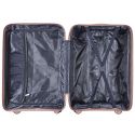 Lot de 4 Valises Roses Poudrées (13L-107L) avec Vanity, Roues Pivotantes 360°, Poignée de Traction et Cadenas Sécurisé à Code