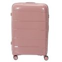 Lot de 4 Valises Roses Poudrées (13L-107L) avec Vanity, Roues Pivotantes 360°, Poignée de Traction et Cadenas Sécurisé à Code