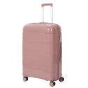 Lot de 4 Valises Roses Poudrées (13L-107L) avec Vanity, Roues Pivotantes 360°, Poignée de Traction et Cadenas Sécurisé à Code