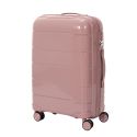 Lot de 4 Valises Roses Poudrées (13L-107L) avec Vanity, Roues Pivotantes 360°, Poignée de Traction et Cadenas Sécurisé à Code