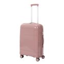 Lot de 4 Valises Roses Poudrées (13L-107L) avec Vanity, Roues Pivotantes 360°, Poignée de Traction et Cadenas Sécurisé à Code