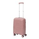 Lot de 4 Valises Roses Poudrées (13L-107L) avec Vanity, Roues Pivotantes 360°, Poignée de Traction et Cadenas Sécurisé à Code