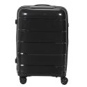 Lot de 4 Valises Noire (13L-107L), Roues Pivotantes 360°, Poignée de Traction et Cadenas Sécurisé à Code