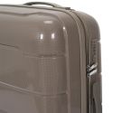 Lot de 4 Valises Taupe (38L-107L), Roues Pivotantes 360°, Poignée de Traction et Cadenas Sécurisé à Code