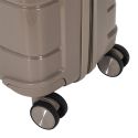 Lot de 4 Valises Taupe (38L-107L), Roues Pivotantes 360°, Poignée de Traction et Cadenas Sécurisé à Code